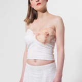 Bustier and Skirt 2014 - Cotton, silk, silicone - Photography Rob Roos
